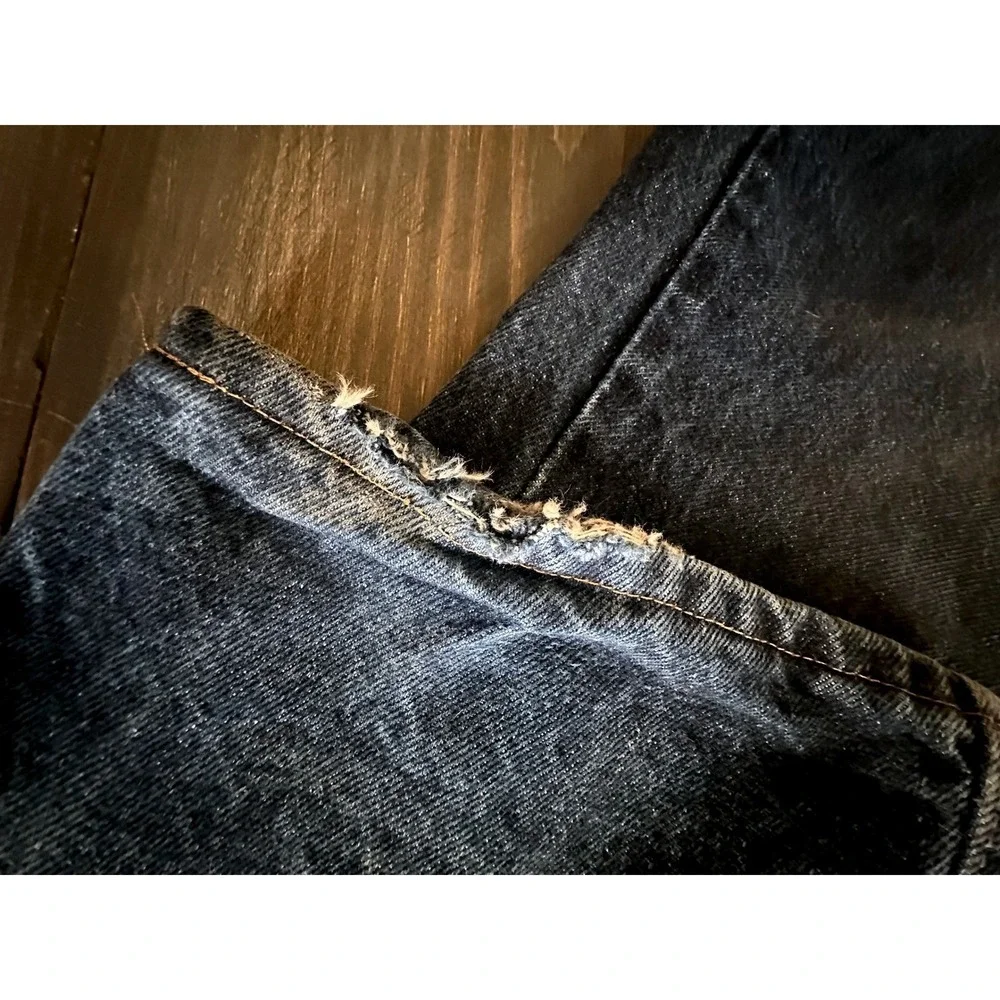 Wrangler 20X Dark Wash Denim Straight Leg Jeans Western Cowboy Men's Size 35x32